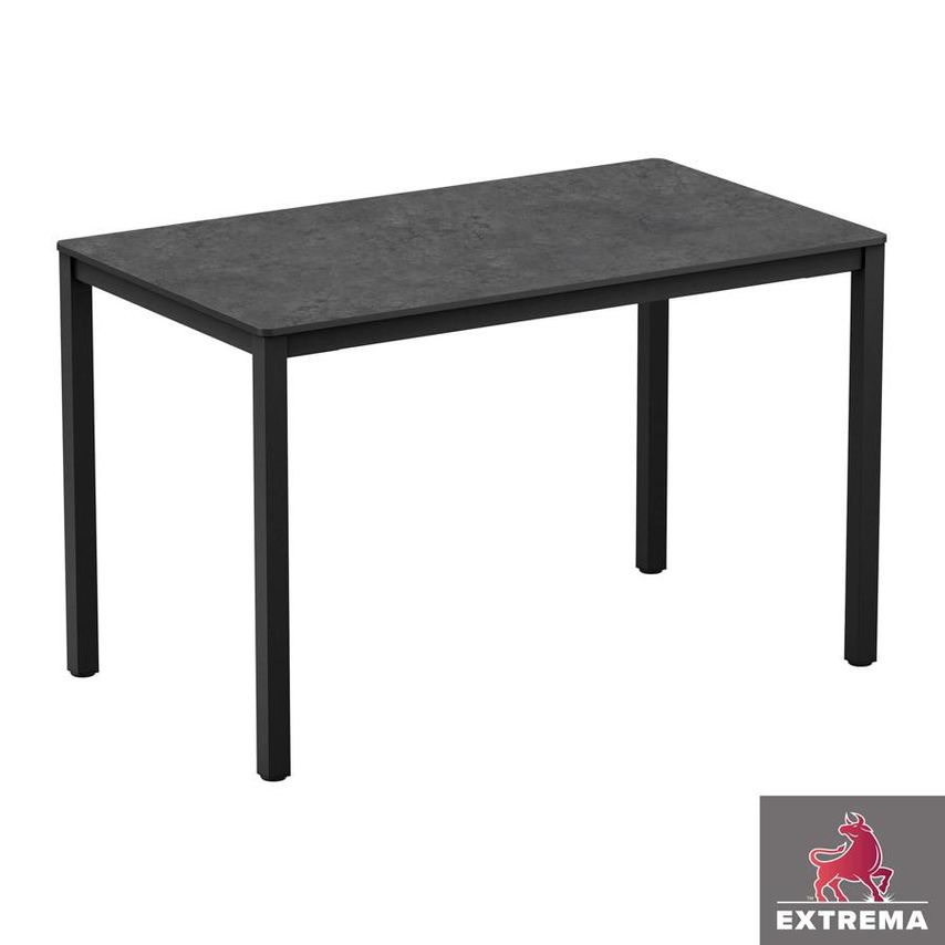 ZAP Trading Extrema Rectangular Complete Dining Table - Metallic Anthracite - 11