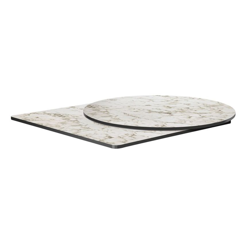 ZAP Trading White Carrara Marble Stain Resistant Slim High Pressure Laminate Tab