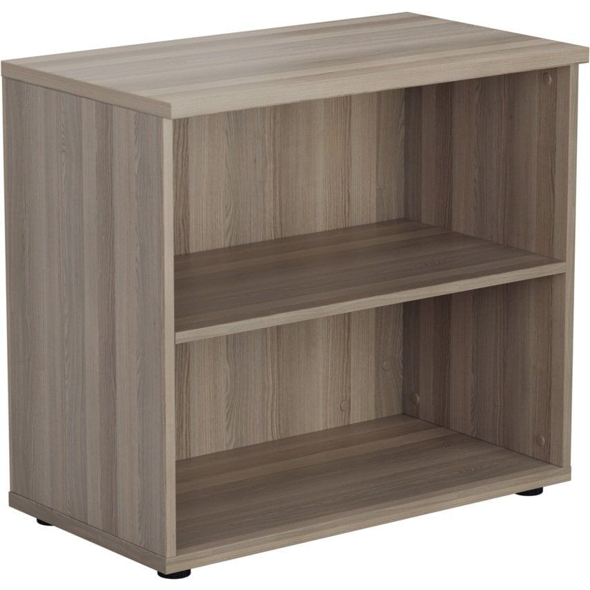Tc 730mm Desk High Bookcase 1 Shelf - Grey Oak