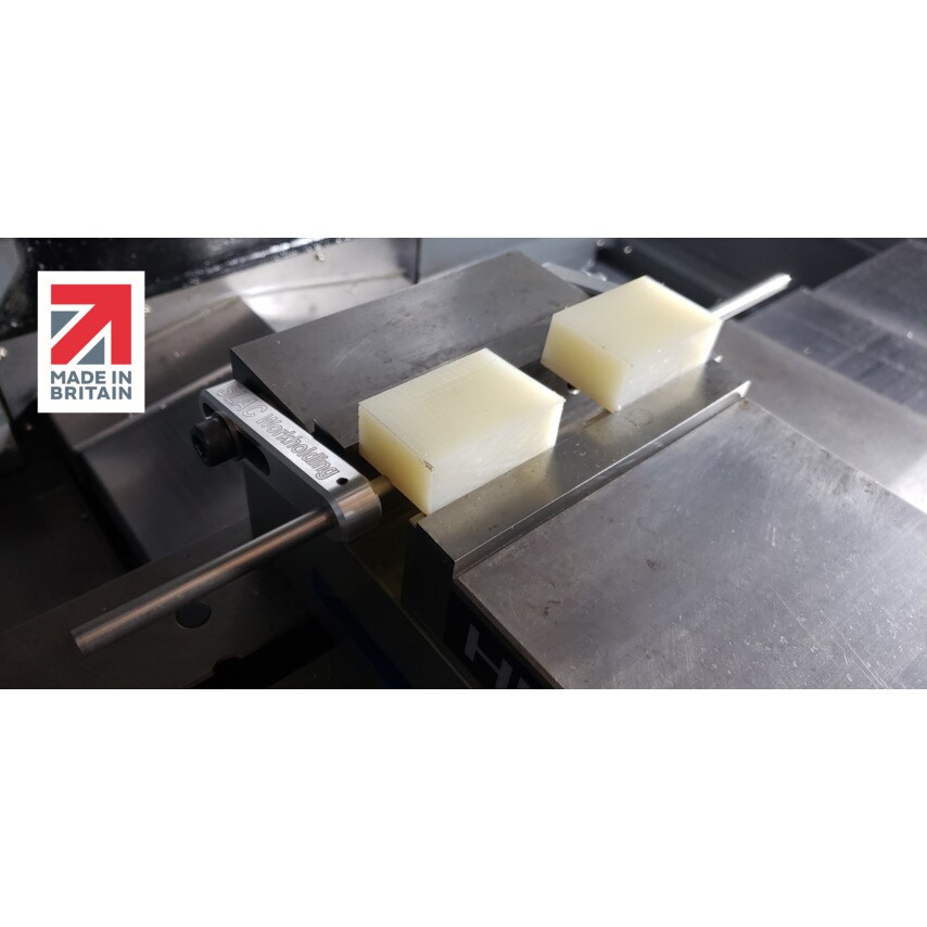 SLAC Workholding End Stop for Milling Machine Vices Clear