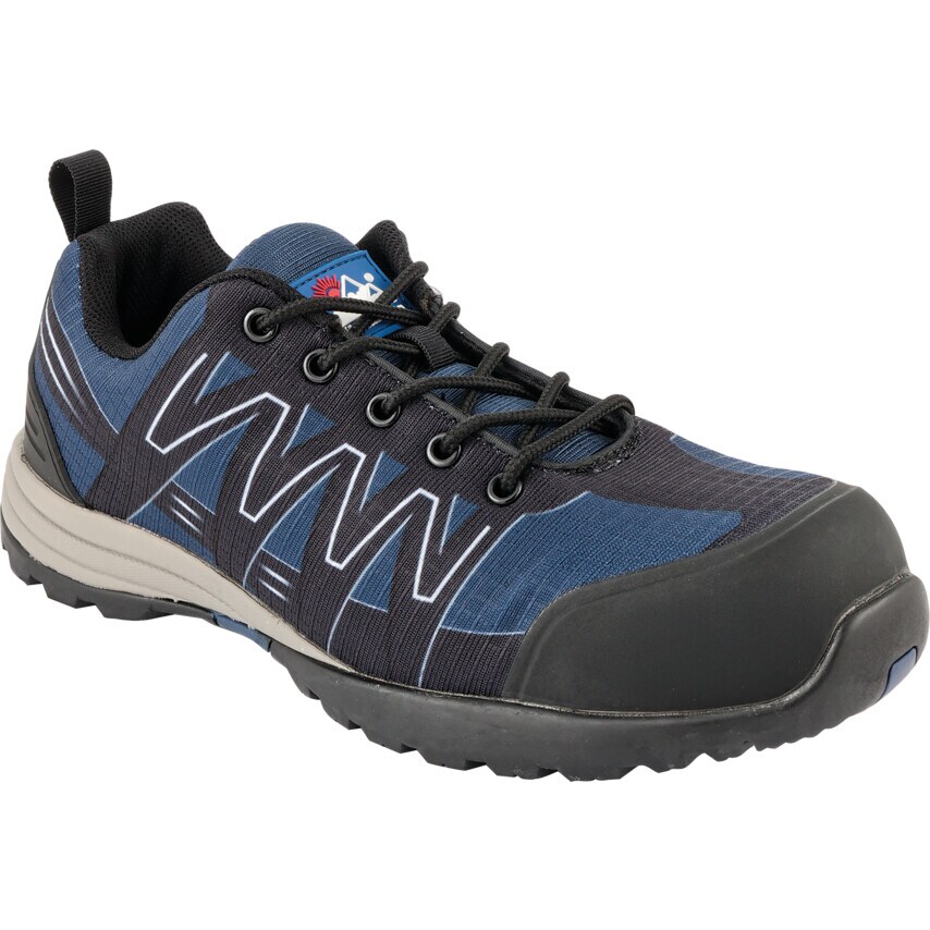 Himalayan 4300 Mens Metal Free Blue/Black Cross Safety Trainers - Size 6
