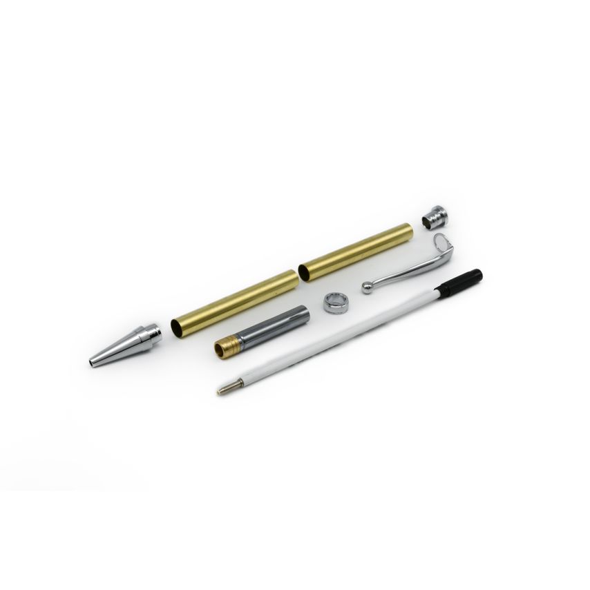 Planet - Rotur Rotur Premium Chrome Dayacom Ball End Clip 7mm Twist Slimline Pen