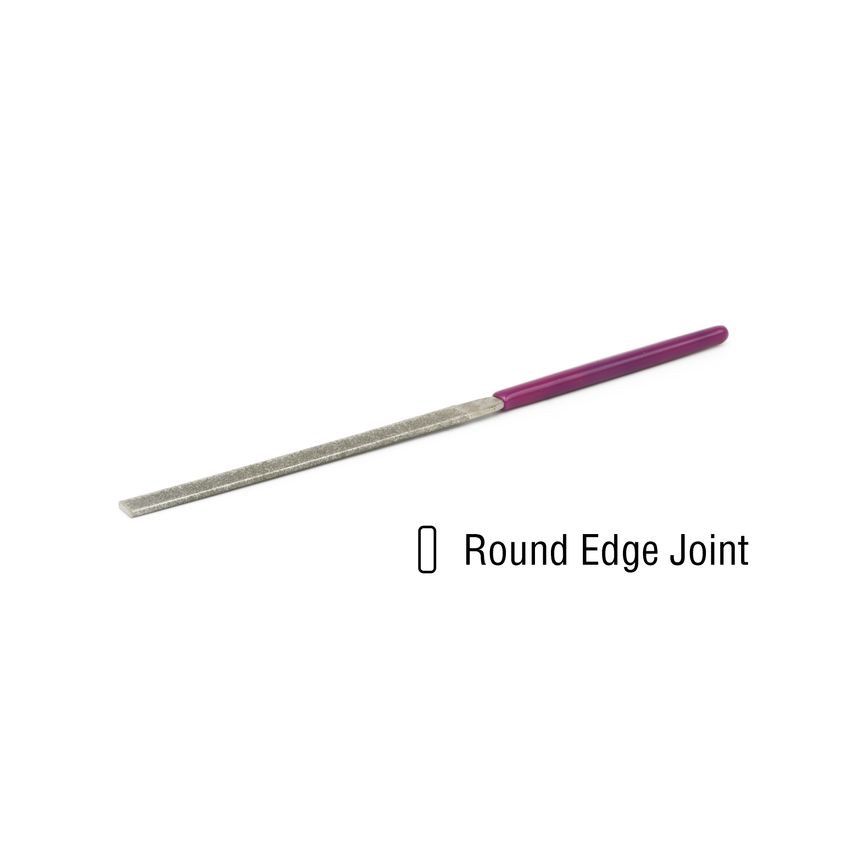 Eze-Lap EZE-LAP Needle File Round Edge Joint Coarse