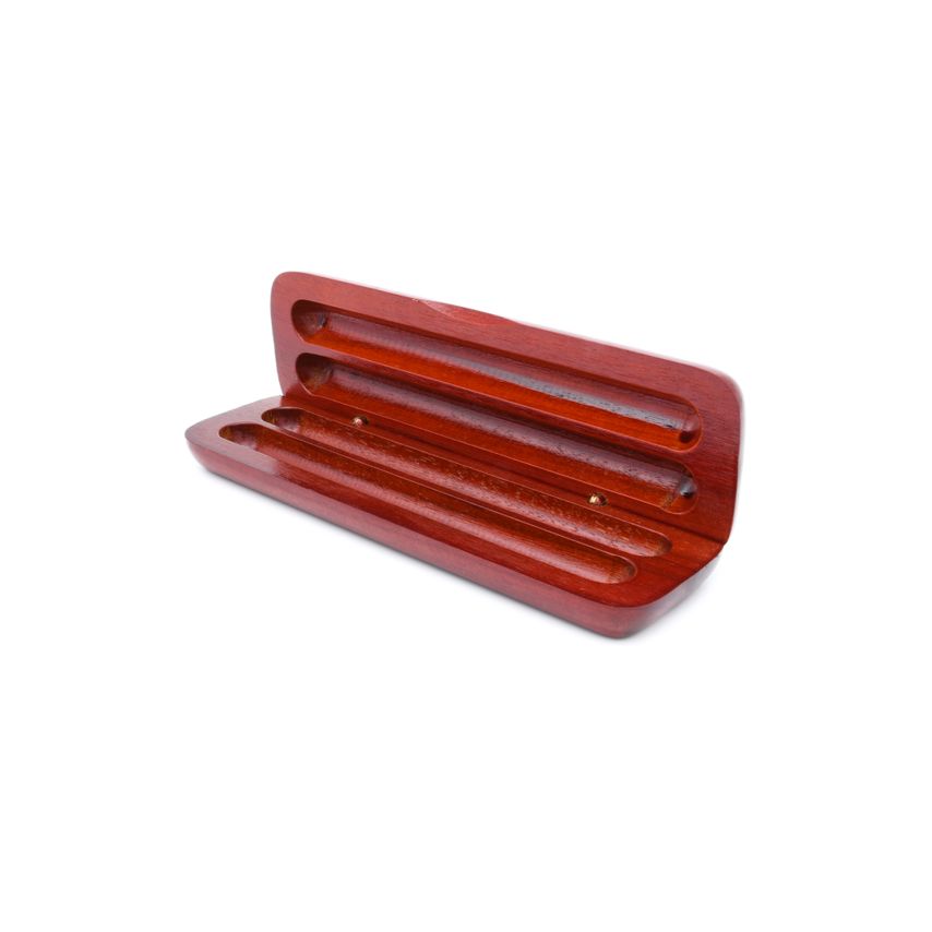 Planet - Rotur Rotur Wooden Pen Case Rosewood Colour (double)