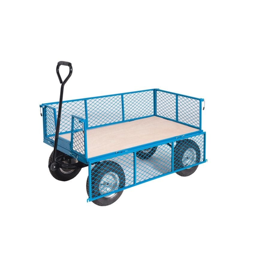 GPC Industries TI205R Platform Truck with Reach Compliant Wheels Mesh Side Ply B