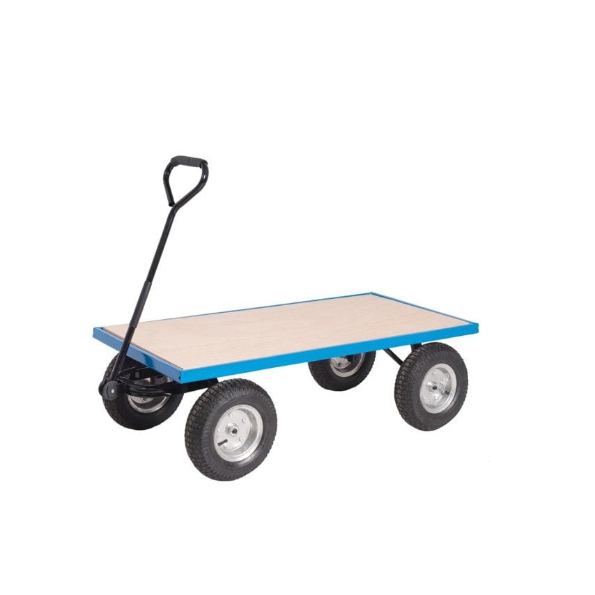 GPC Industries TI216R Platform Truck with Reach Compliant Wheels Plywood Base