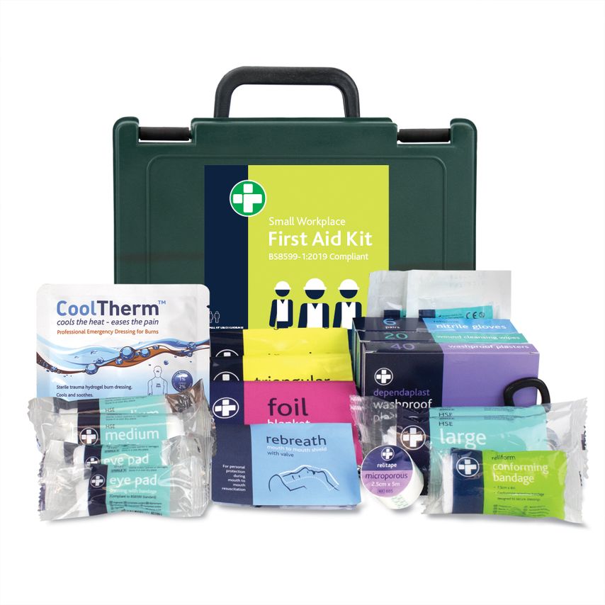 Reliance Medical BS8599-1 Small Workplace First Aid Kit - in Durham - you get 10