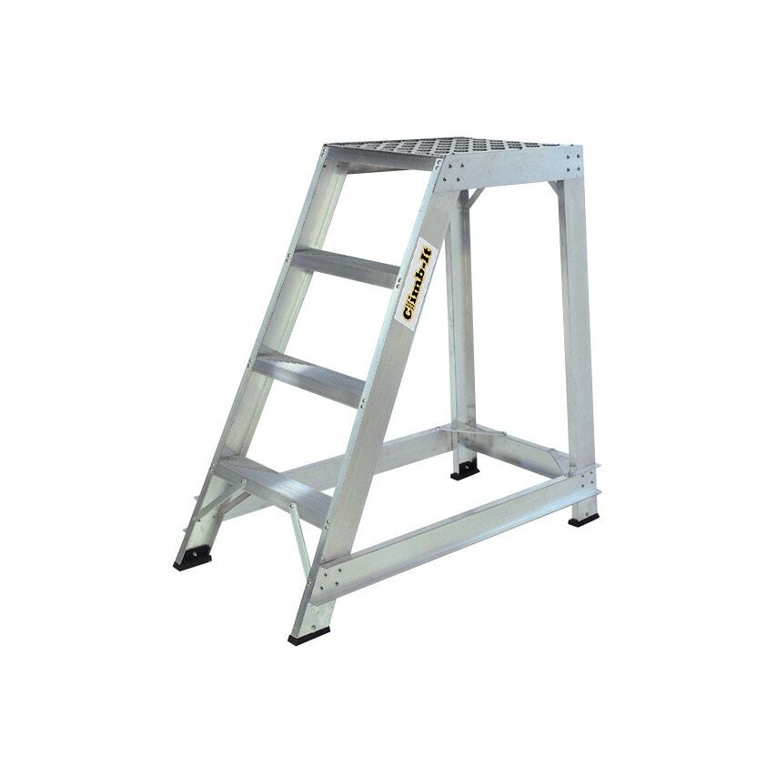GPC Industries APS112z Climb It Aluminium Platform Stepladder 12-Tread + Handrai