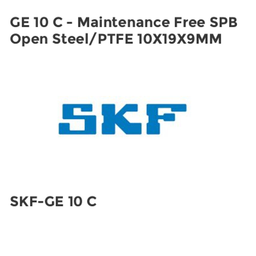 GE SPB Open Steel/PTFE - Maintenance Free