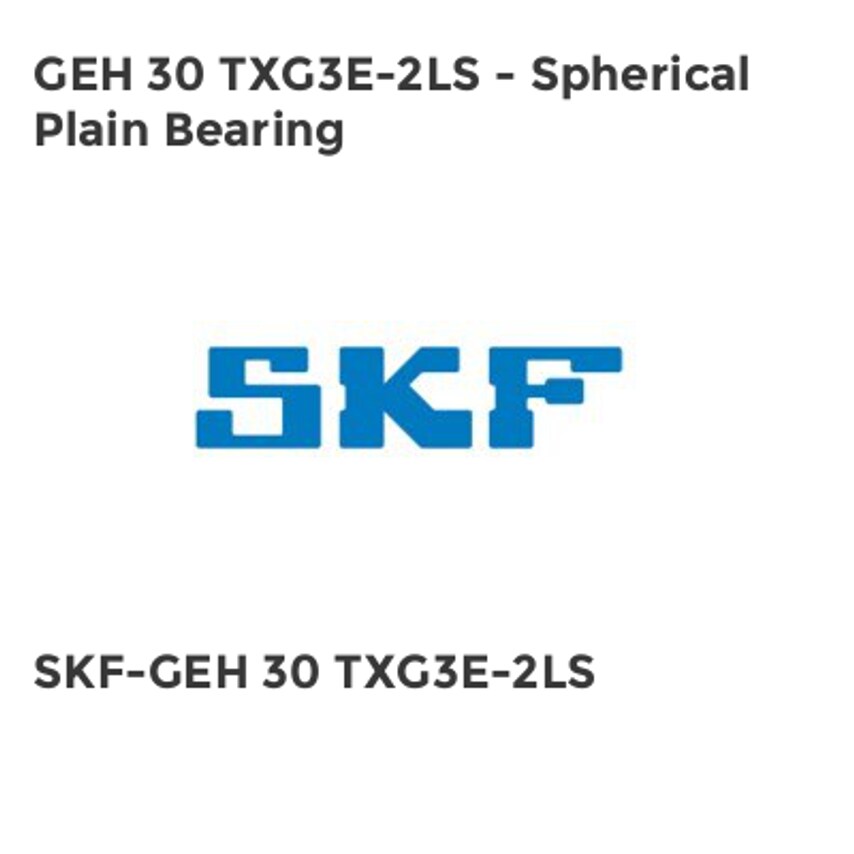 GEH - TXE-2LS - Sperical Plain Bearings