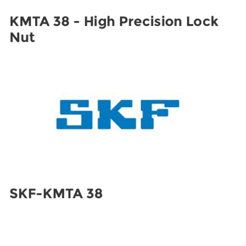 SKF KMTA 38 - High Precision Lock Nut