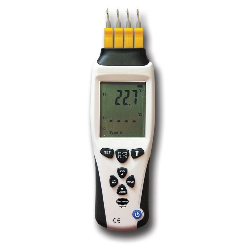 Single Packed 4 Input Thermocouple Therm with Bag Range: -200/1372C&F