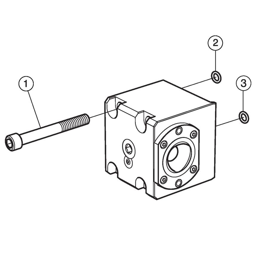 Sandvik Coromant C8-TRI-DO-C Clamping Unit