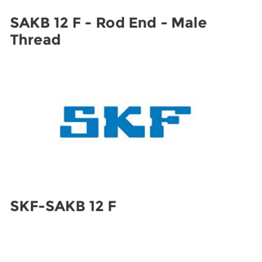 SAKB Series - Rod End with Male Thread