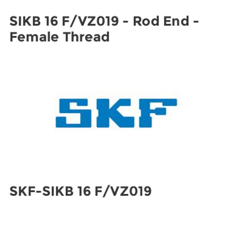 SIKB Series - Rod End with Female Thread