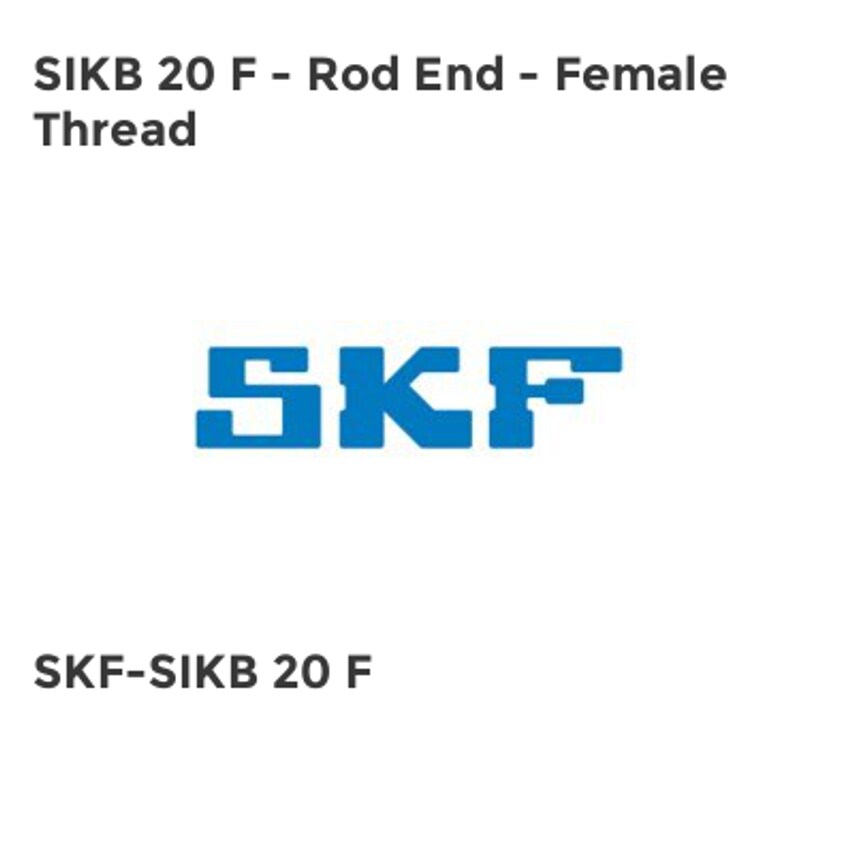 SIKB Series - Rod End with Female Thread