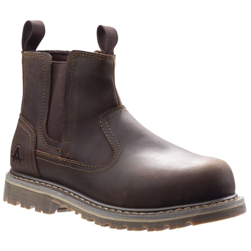 Amblers Safety AS101 Alice Slip on Safety Boots Brown Size 6