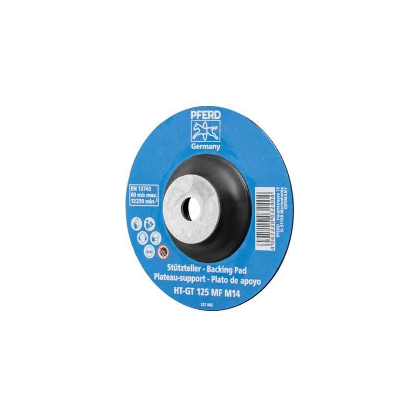 Backing pad version HT-GT for fibre discs