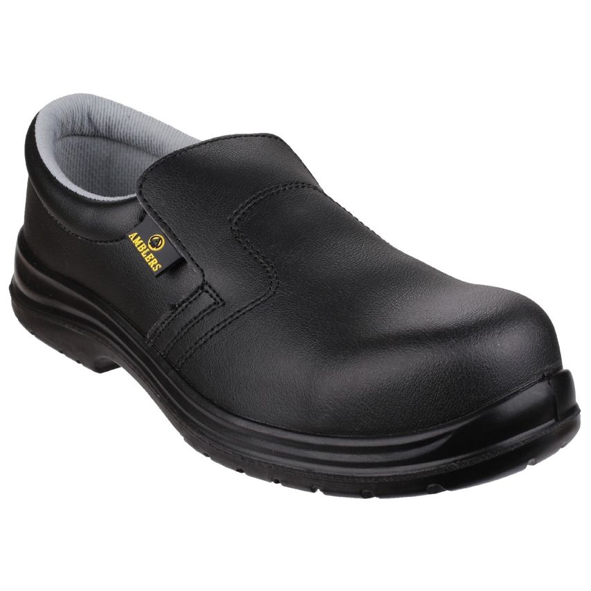 Amblers Safety FS661 Metal Free Lightweight Slip On Safety Shoe Black Size 10