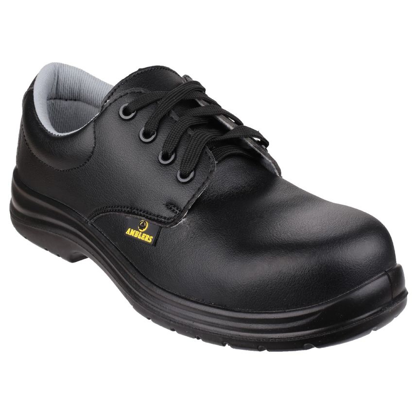 Amblers Safety FS662 Metal Free Water Resistant Lace Up Safety Shoe Black Size 1
