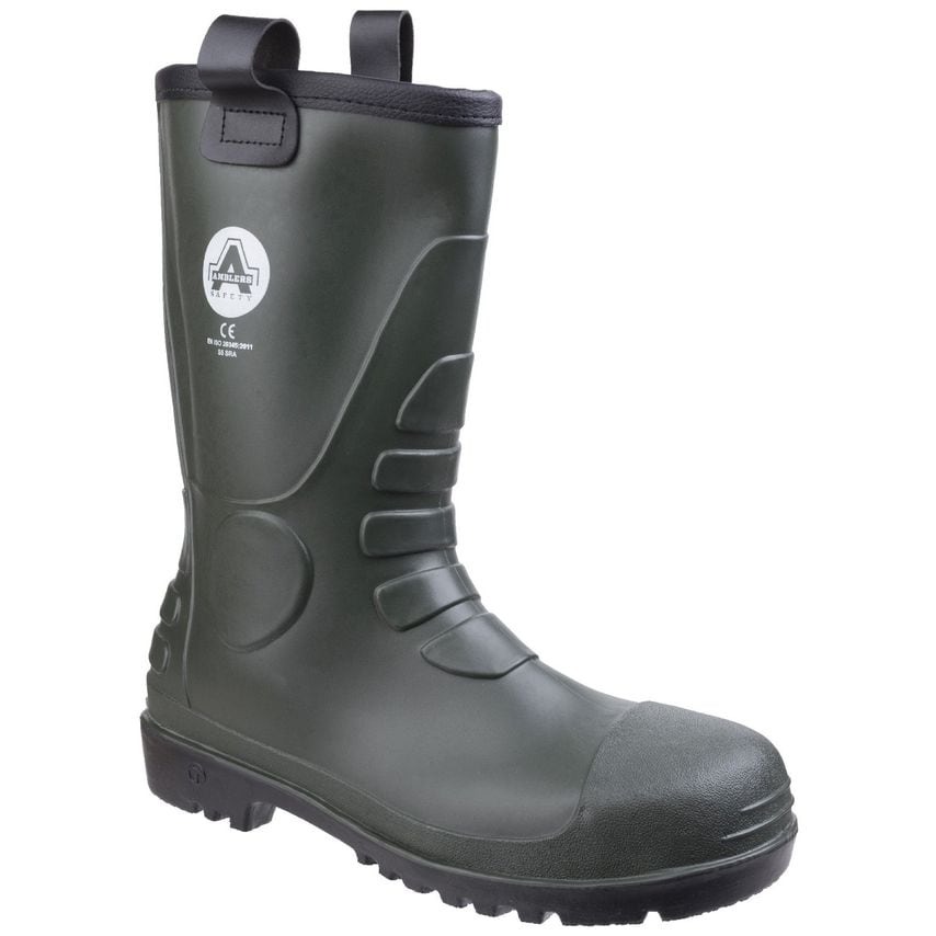 Amblers Safety FS97 PVC Rigger Boots Green Size 8