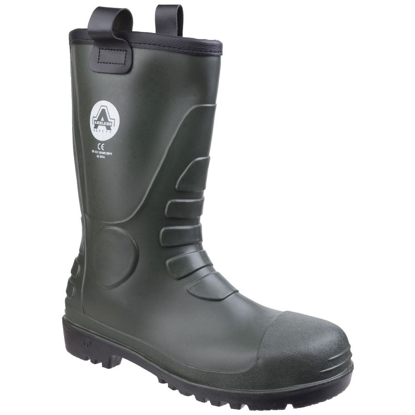 Amblers Safety FS97 PVC Rigger Boots Green Size 12