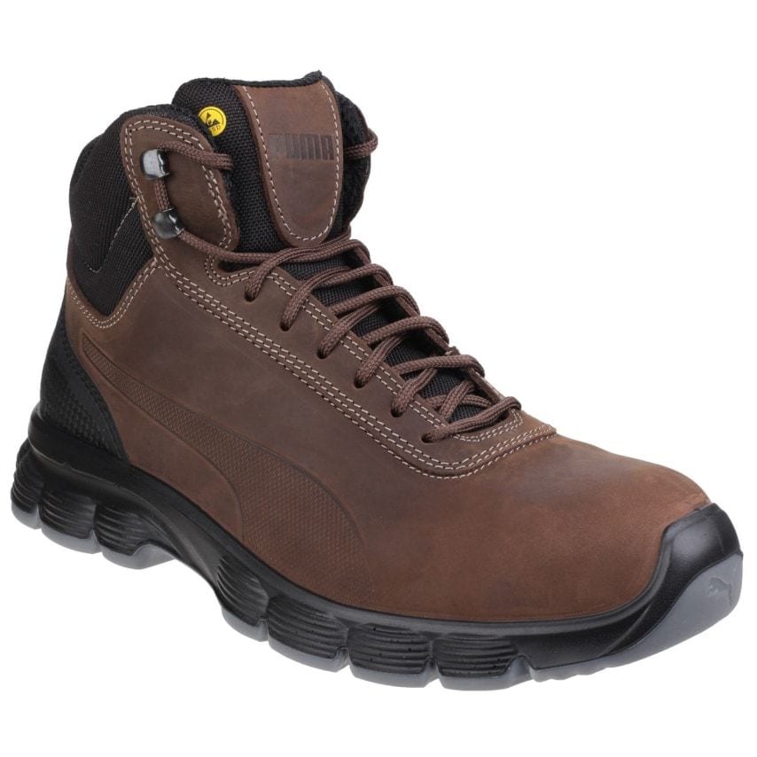 Puma Condor Mid Lace Up Safety Boots Brown Size 12