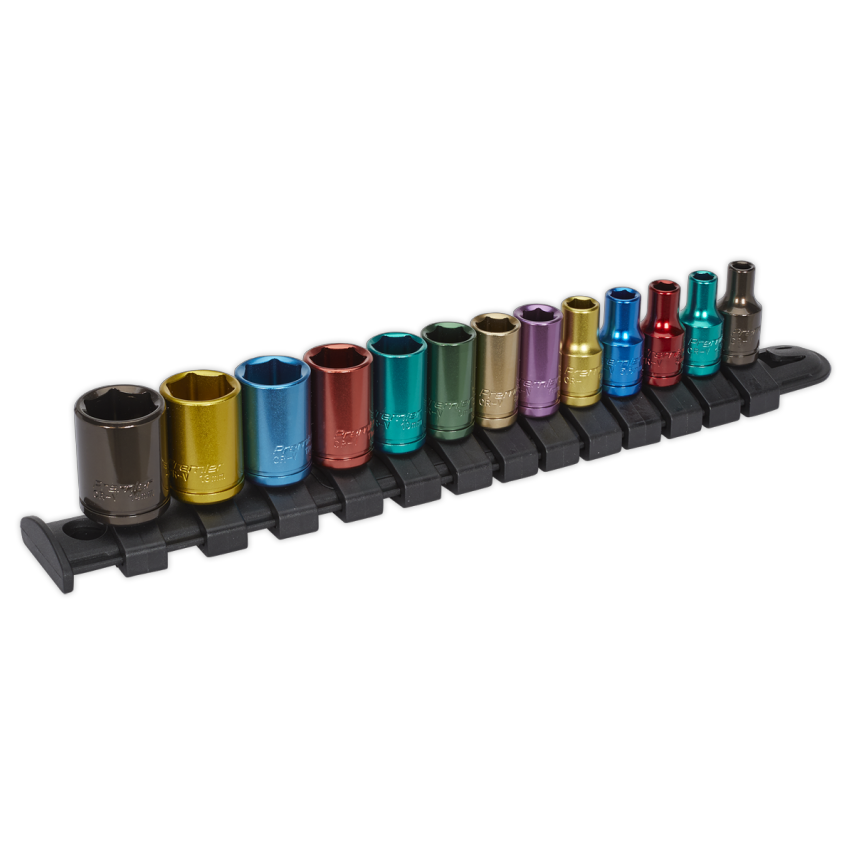 Sealey Multicoloured Socket Set13 Piece 1/4" Squa at Zoro