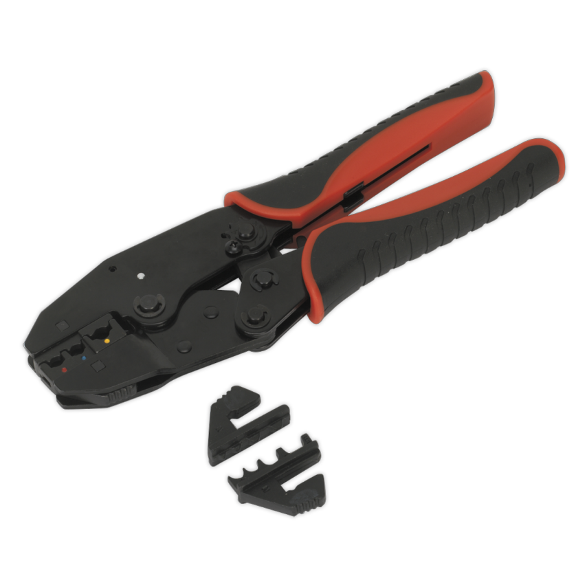 Ratchet Crimping Tool Interchangeable Jaws