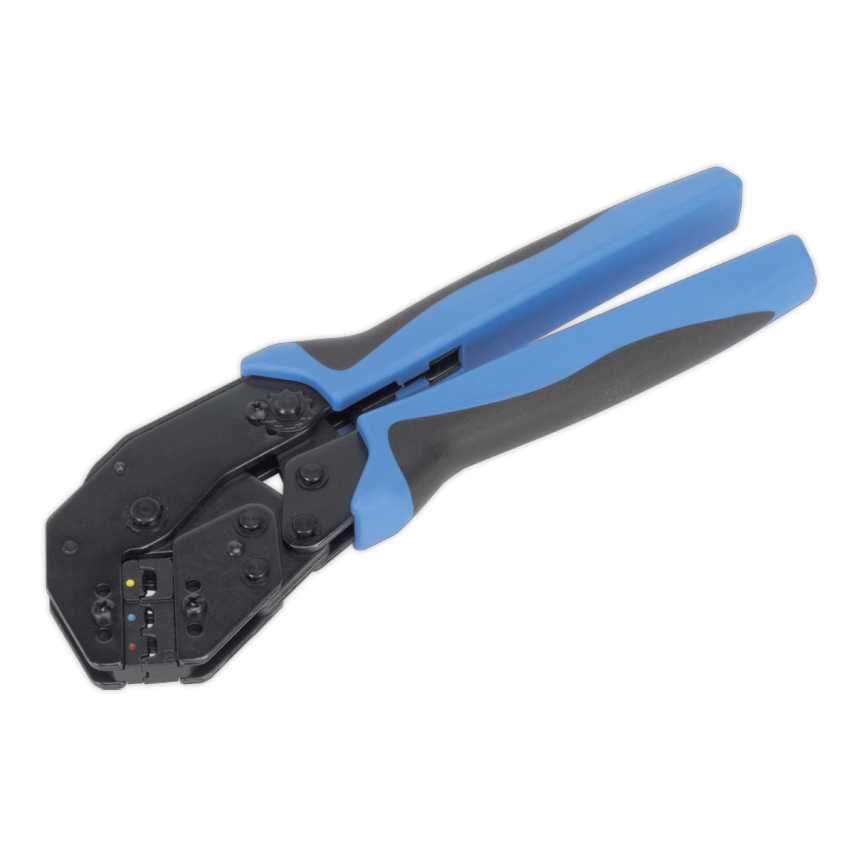 Ratchet Crimping Tool Angled Head Insulated Terminals
