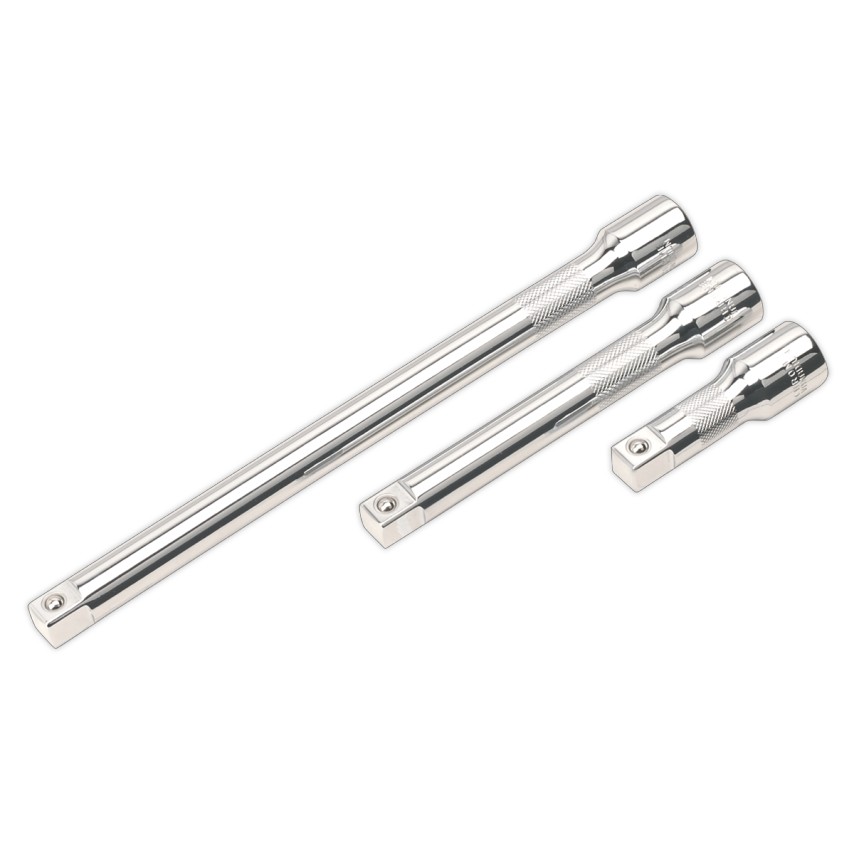 Sealey Extension Bar Set 3 Piece 1/2" Square Drive