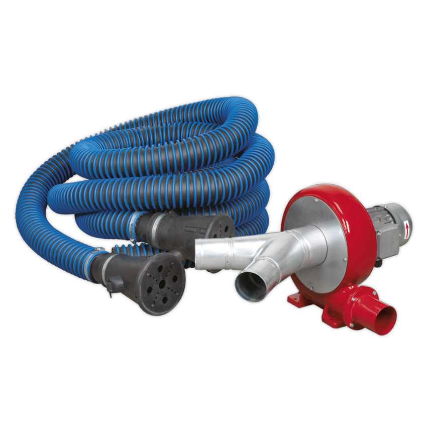 Sealey Exhaust Fume Extraction System 230V - 370W - Twin Duct