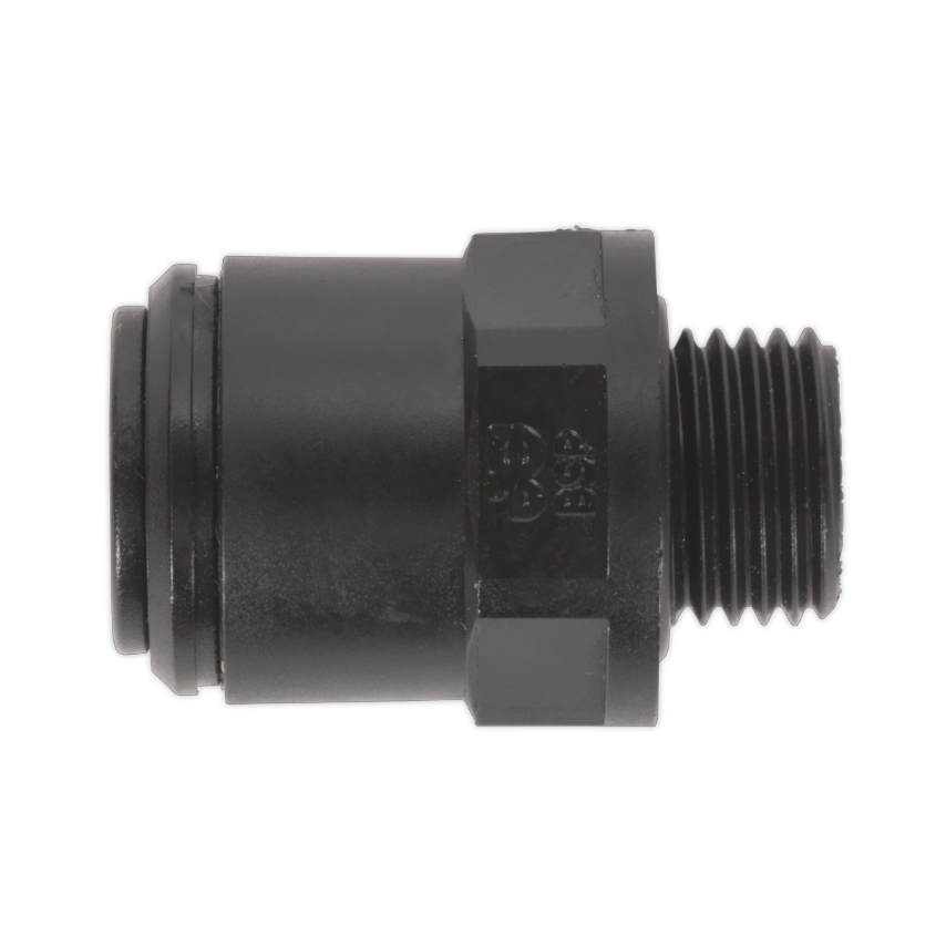 Sealey Straight Adaptor 6MM x 1/4" BSP Pack of 5 (John Guest Speedfit - PM010612
