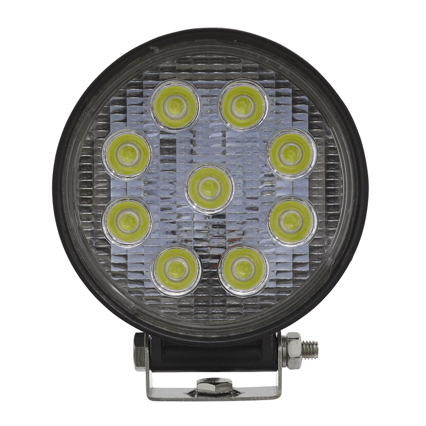 Round Work Light with Mounting Bracket 27W LED