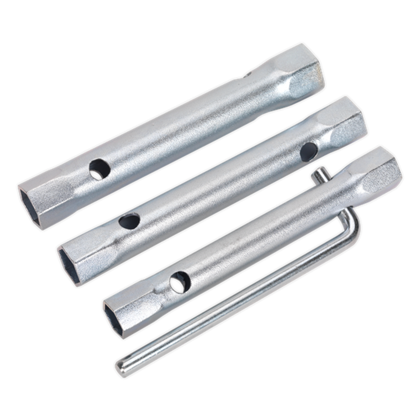 Sealey Spark Plug Box Spanner Set 3 Piece Long Reach Double End