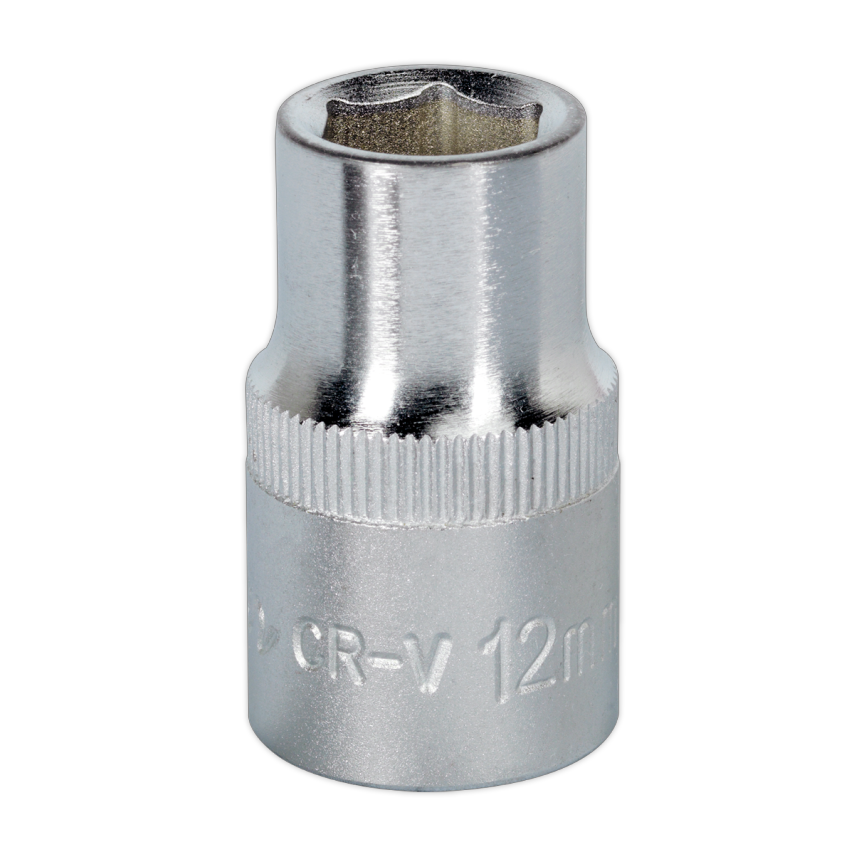 Sealey WallDrive Socket 12mm 1/2" Square Drive