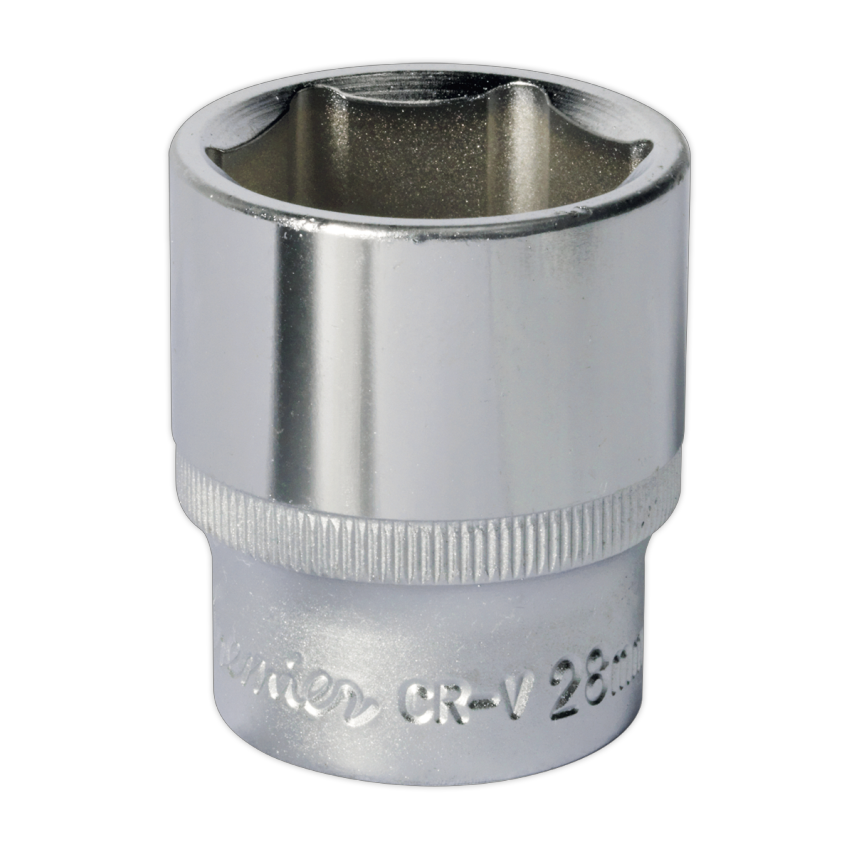 Sealey WallDrive Socket 28mm 1/2" Square Drive