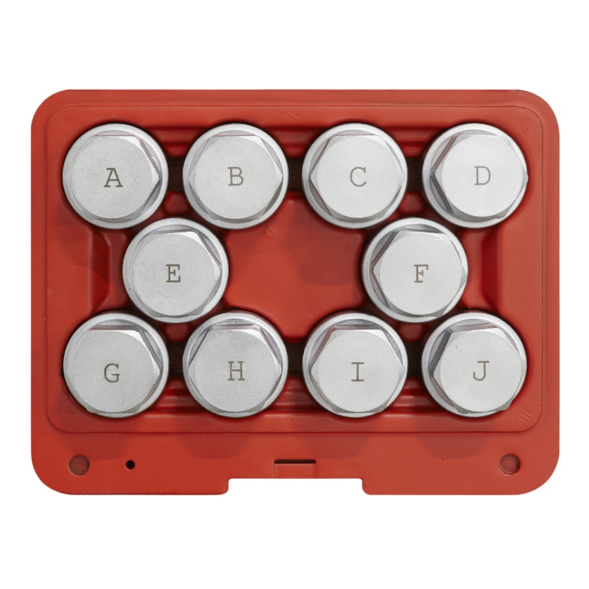 Sealey Locking Wheel Nut Key Set 10 Piece - Land Rover