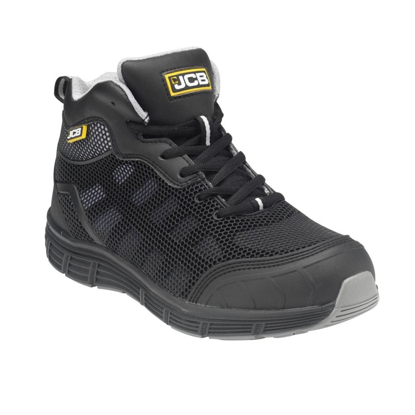JCB Hydradig Black Mid Cut Boot - S1P SRC - Size 10