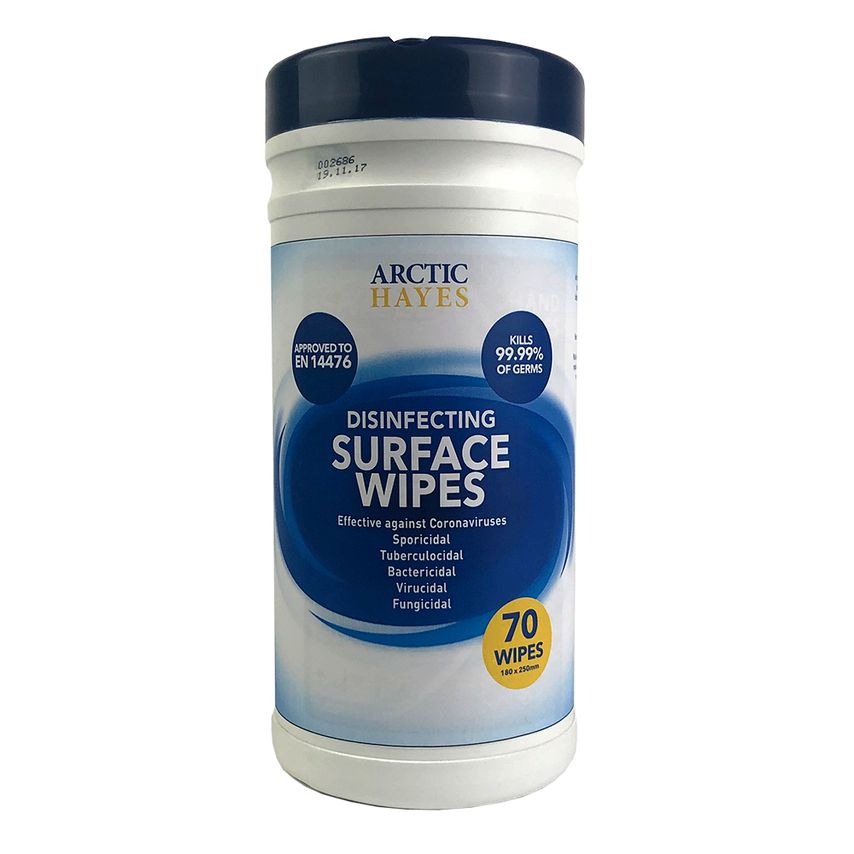 Disinfecting Surface Wipes -Tested to EN14476