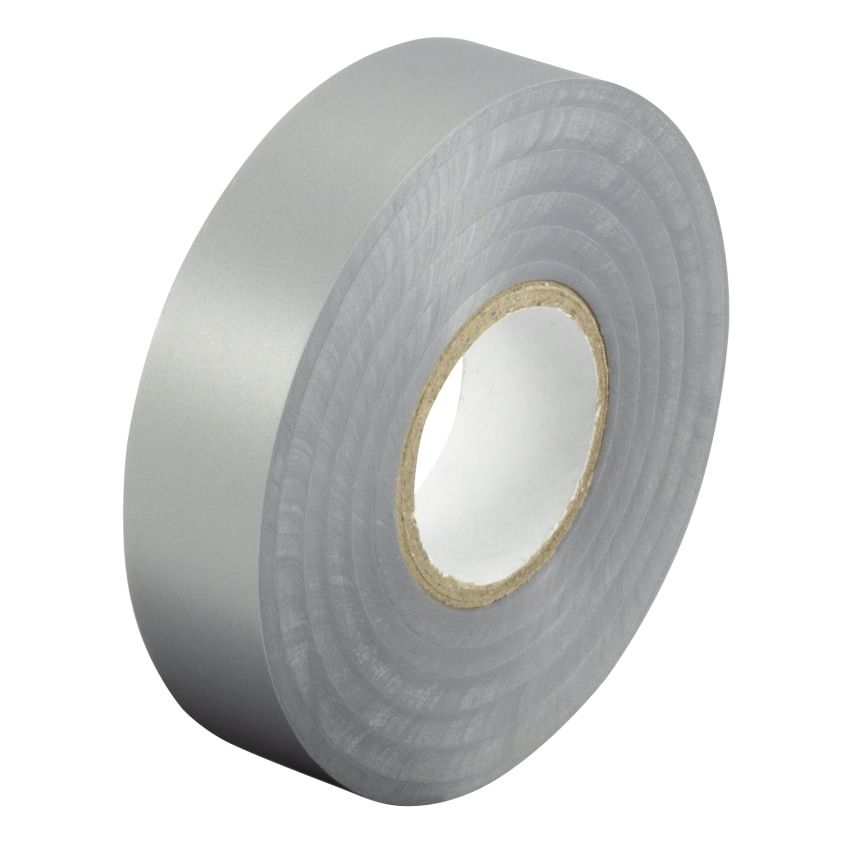 KrimpTerm PVC Tape, 19mm x 33MT, BS EN 60454-2, Flame Retardant, Grey, Pack of 1