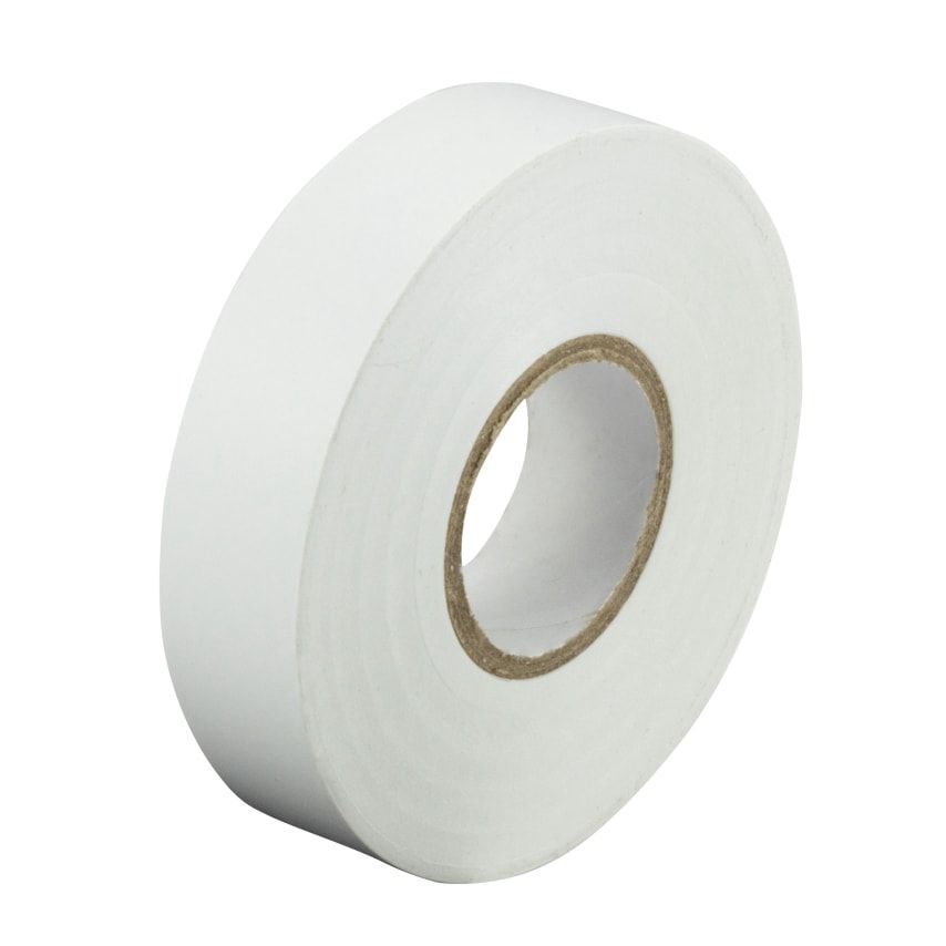 KrimpTerm PVC Tape, 19mm x 33MT, BS EN 60454-2, Flame Retardant, White, Pack of