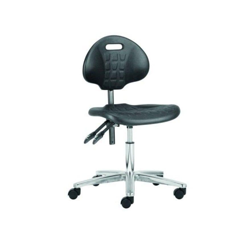 Polyurethane ESD Chair Low 430-560mm Castors