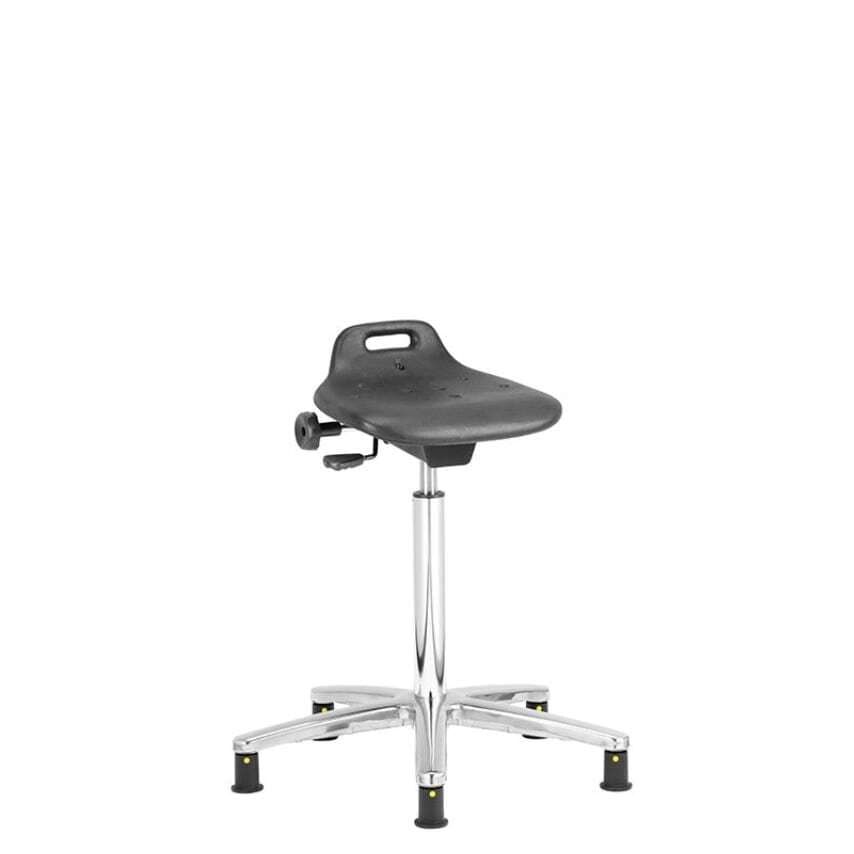 Polyurethane Cleanroom Sit Stand Stool 500-700mm Castors