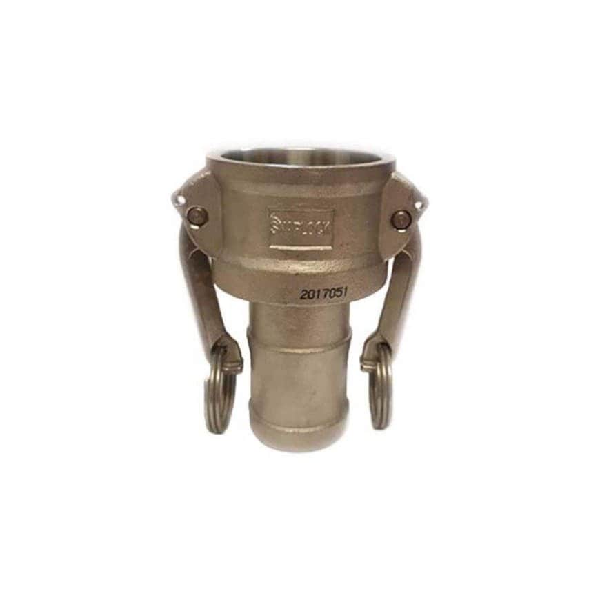Snaplock Part C 1" Female Coupler with Hose Tail 316 S/S