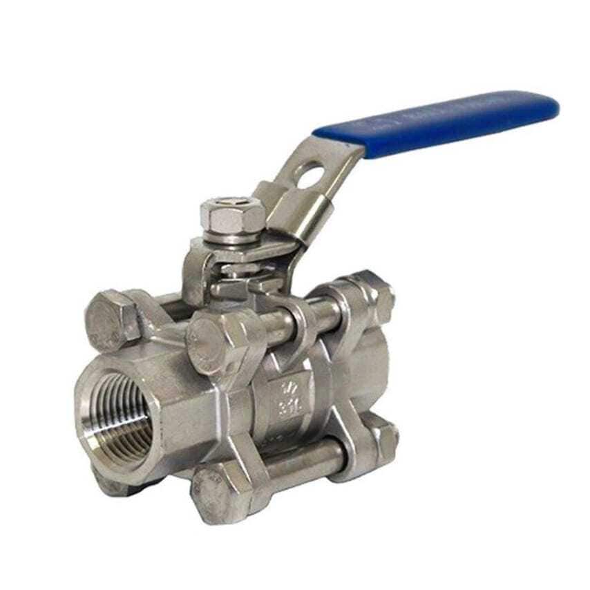 Eco Ball Valve Stainless Steel Ball Valve 3 Piece 1/2" BSP Thread