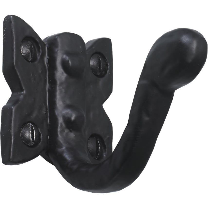 Perry 55mm No.4453 Old Hill Ironworks Barley Twist Single Robe Hooks- you get 6