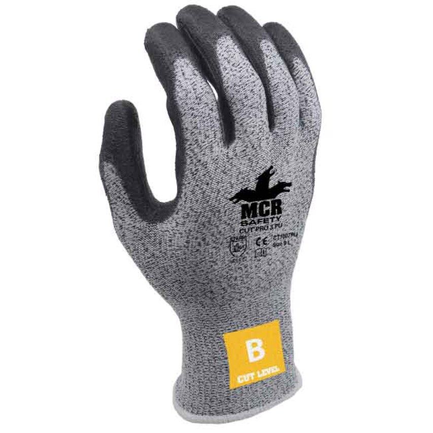 MCR Safety Cut Level B, Pu Coated Safety Gloves - Size 8