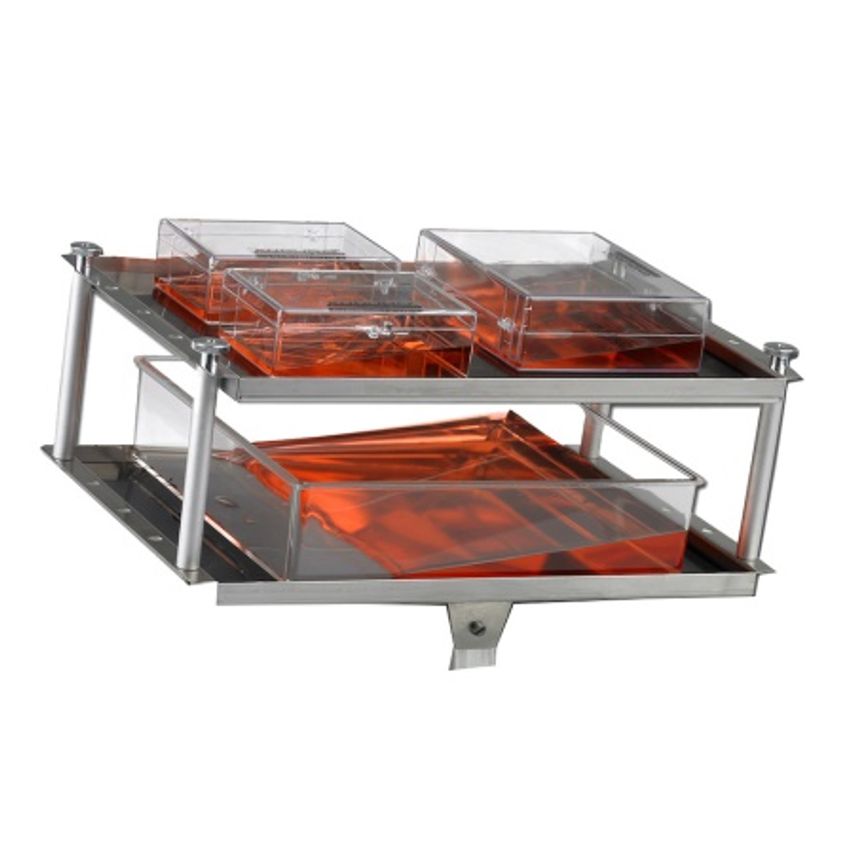 Corning Double Flat Platform With Non Slip Rubber Mat (300x300 mm)