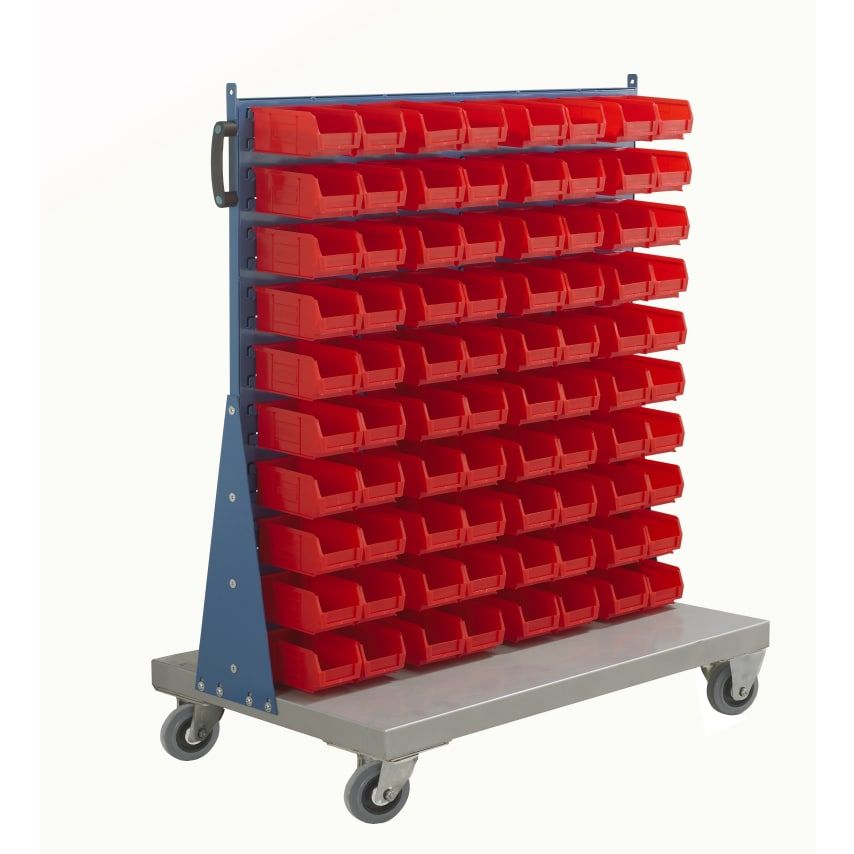 Topstore MTS4 Single Sided Trolley comes with 80 X TC2 Red Containers